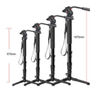 Kingjoy MP3008 167cm/66" Multi-functional Monopod W/ Fluid Drag Damping Pan