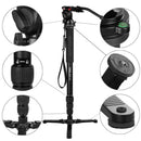 Kingjoy MP3008 167cm/66" Multi-functional Monopod W/ Fluid Drag Damping Pan