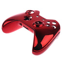 Chrome Housing Shell Skins Case Cover For Xbox One Elite Controller Red