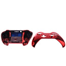 Chrome Housing Shell Skins Case Cover For Xbox One Elite Controller Red