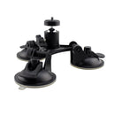 Rotation Ball Head Mount Triple Sucker Suction Cup Stand For Gopro Hero 5 4