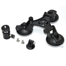 Rotation Ball Head Mount Triple Sucker Suction Cup Stand For Gopro Hero 5 4