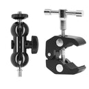 Camera Clamp Ball Head Magic Friction Arm Mount Super Crab Clamp Articulating for DJI Ronin Gimbal DSLR LCD Monitor