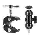 Camera Clamp Ball Head Magic Friction Arm Mount Super Crab Clamp Articulating for DJI Ronin Gimbal DSLR LCD Monitor