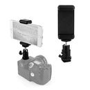 1/4'' Tripod Mount Screw Flash Hot Shoe Adapter w/ Phone Clip for Nikon DSLR Camera/ Mobile Phone