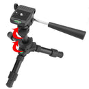 Portable Camera Desktop Travel Tripod w/ 3-way Pan Head for Canon Nikon Cam