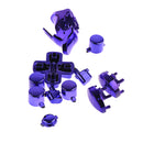 Full Buttons Set Replacement Parts Chrome Triggers for Sony PS4 Controller Purple