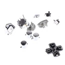 Full Buttons Set Replacement Parts Chrome Triggers for Sony PS4 Controller Silver