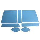 Replacement Console Wireless Controller Skin Set Protector Cover for Sony PS4 PRO Blue