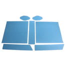 Replacement Console Wireless Controller Skin Set Protector Cover for Sony PS4 PRO Blue