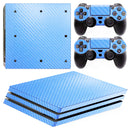 Replacement Console Wireless Controller Skin Set Protector Cover for Sony PS4 PRO Blue