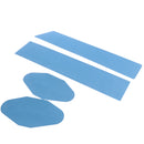 Replacement Console Wireless Controller Skin Set Protector Cover for Sony PS4 PRO Blue