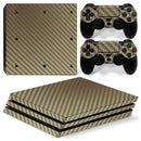 Replacement Console Wireless Controller Skin Set Protector Cover for Sony PS4 PRO Gold