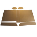 Replacement Console Wireless Controller Skin Set Protector Cover for Sony PS4 PRO Gold