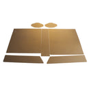Replacement Console Wireless Controller Skin Set Protector Cover for Sony PS4 PRO Gold