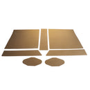 Replacement Console Wireless Controller Skin Set Protector Cover for Sony PS4 PRO Gold