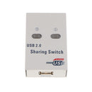 2 Port USB 2.0 Auto Sharing Switch Hub For Printer Scanner Computer Keyboard