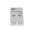 2 Port USB 2.0 Auto Sharing Switch Hub For Printer Scanner Computer Keyboard