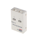 2 Port USB 2.0 Auto Sharing Switch Hub For Printer Scanner Computer Keyboard
