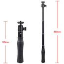 Portable Handheld Monopod With 1/4'' Ball Head Telescopic Selfie Stick For Canon Nikon DSLR Camera
