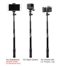 Portable Handheld Monopod With 1/4'' Ball Head Telescopic Selfie Stick For Canon Nikon DSLR Camera