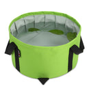 Multifunctional Collapsible Wash Basin Water Bucket w/ Bunch pocket Green