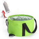 Multifunctional Collapsible Wash Basin Water Bucket w/ Bunch pocket Green
