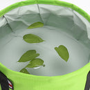 Multifunctional Collapsible Wash Basin Water Bucket w/ Bunch pocket Green