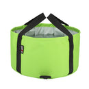 Multifunctional Collapsible Wash Basin Water Bucket w/ Bunch pocket Green