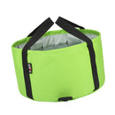 Multifunctional Collapsible Wash Basin Water Bucket w/ Bunch pocket Green