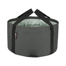 Multifunctional Collapsible Wash Basin Water Bucket w/ Bunch pocket Gray