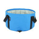 Multifunctional Collapsible Wash Basin Water Bucket w/ Bunch pocket Blue