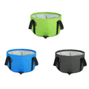 Multifunctional Collapsible Wash Basin Water Bucket w/ Bunch pocket Blue