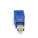 RJ45 M/F Adapter Male To Female Cable Crossover Connector For Computer Blue