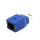 RJ45 M/F Adapter Male To Female Cable Crossover Connector For Computer Blue