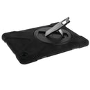 Black Full Body Protective Silicon Rubber Cover Case Stand for iPad Air Tablets
