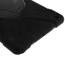 Black Full Body Protective Silicon Rubber Cover Case Stand for iPad Air Tablets