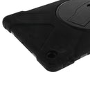 Black Full Body Protective Silicon Rubber Cover Case Stand for iPad Air Tablets