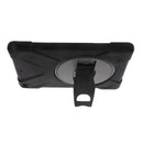 Black Full Body Protective Silicon Rubber Cover Case Stand for iPad Air Tablets