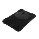 Black Full Body Protective Silicon Rubber Cover Case Stand for iPad mini 1 2 3 Tablets
