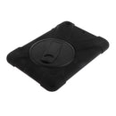 Black Full Body Protective Silicon Rubber Cover Case Stand for iPad mini 1 2 3 Tablets