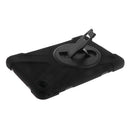 Black Full Body Protective Silicon Rubber Cover Case Stand for iPad mini4 Tablets