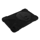 Black Full Body Protective Silicon Rubber Cover Case Stand for iPad mini4 Tablets