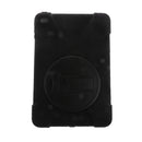 Black Full Body Protective Silicon Rubber Cover Case Stand for iPad mini4 Tablets