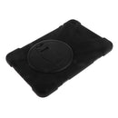 Black Full Body Protective Silicon Rubber Cover Case Stand for iPad mini4 Tablets