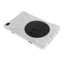 White Full Body Protective Silicon Rubber Cover Case Stand for iPad Mini4 Tablets