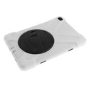 White Full Body Protective Silicon Rubber Cover Case Stand for iPad Mini4 Tablets
