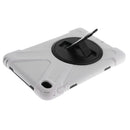 White Full Body Protective Silicon Rubber Cover Case Stand for iPad Mini4 Tablets