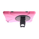 Pink Full Body Protective Silicon Rubber Cover Case Stand for iPad 2 3 4 Tablets