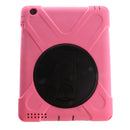 Pink Full Body Protective Silicon Rubber Cover Case Stand for iPad 2 3 4 Tablets